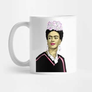 Frida Kahlo Pop Art Portrait Mug